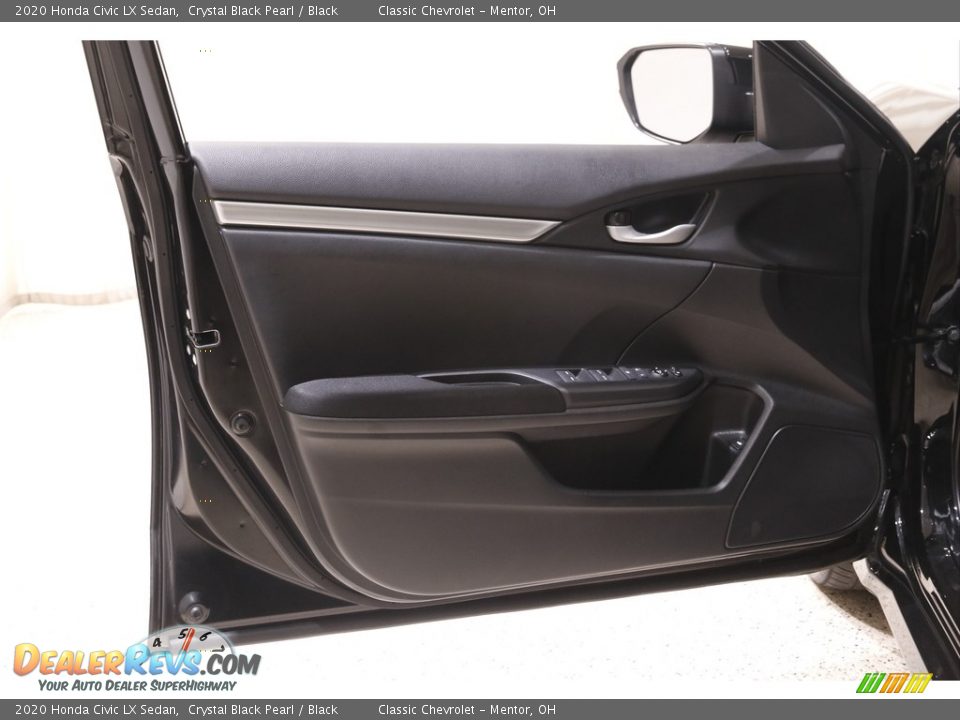 2020 Honda Civic LX Sedan Crystal Black Pearl / Black Photo #4