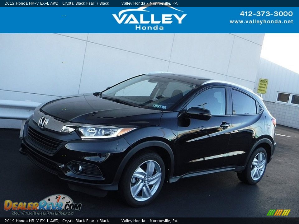 2019 Honda HR-V EX-L AWD Crystal Black Pearl / Black Photo #1