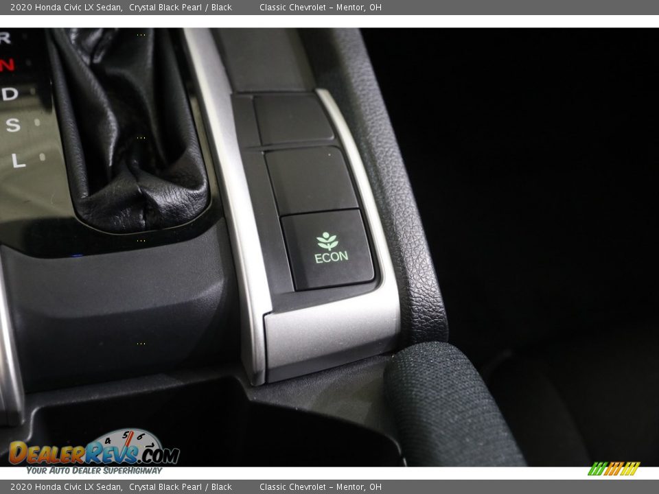 2020 Honda Civic LX Sedan Crystal Black Pearl / Black Photo #13
