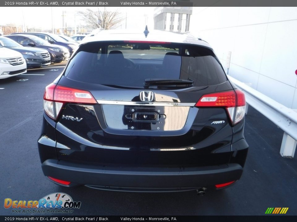 2019 Honda HR-V EX-L AWD Crystal Black Pearl / Black Photo #7