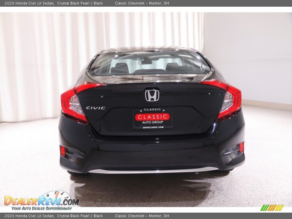 2020 Honda Civic LX Sedan Crystal Black Pearl / Black Photo #17