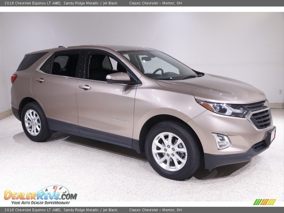 2018 Chevrolet Equinox LT AWD Sandy Ridge Metallic / Jet Black Photo #1