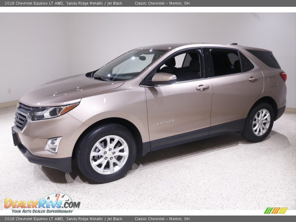 2018 Chevrolet Equinox LT AWD Sandy Ridge Metallic / Jet Black Photo #3