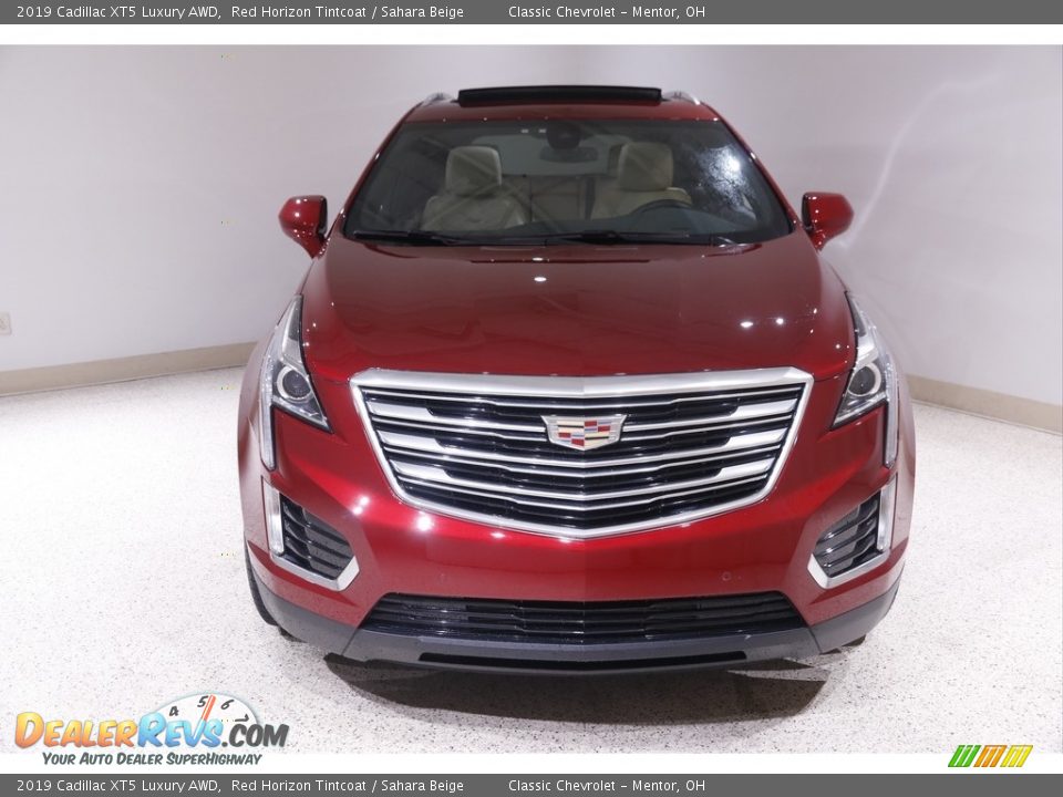 2019 Cadillac XT5 Luxury AWD Red Horizon Tintcoat / Sahara Beige Photo #2