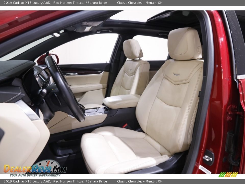 2019 Cadillac XT5 Luxury AWD Red Horizon Tintcoat / Sahara Beige Photo #5