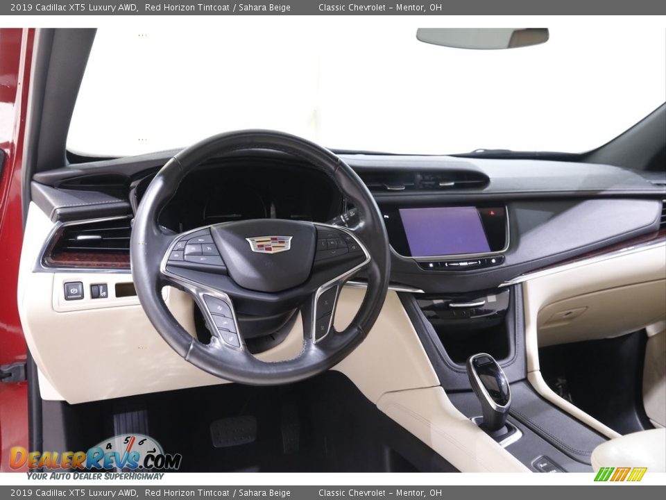 2019 Cadillac XT5 Luxury AWD Red Horizon Tintcoat / Sahara Beige Photo #6