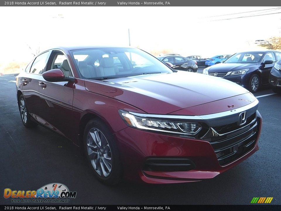 2018 Honda Accord LX Sedan Radiant Red Metallic / Ivory Photo #5