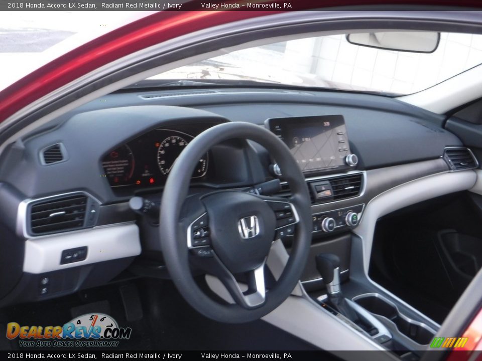 2018 Honda Accord LX Sedan Radiant Red Metallic / Ivory Photo #8