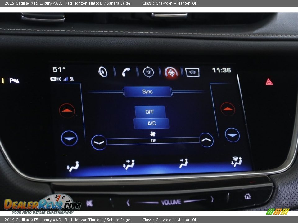 2019 Cadillac XT5 Luxury AWD Red Horizon Tintcoat / Sahara Beige Photo #13