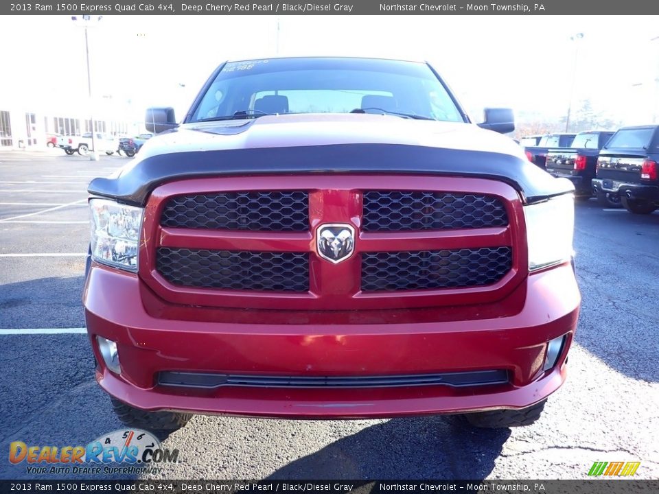 2013 Ram 1500 Express Quad Cab 4x4 Deep Cherry Red Pearl / Black/Diesel Gray Photo #6