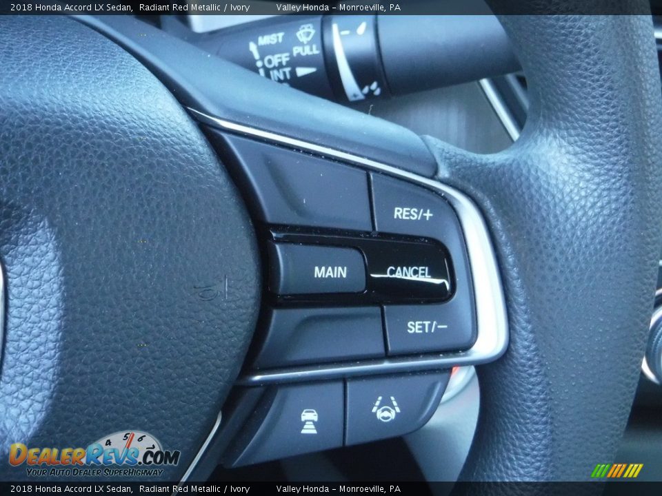2018 Honda Accord LX Sedan Radiant Red Metallic / Ivory Photo #17