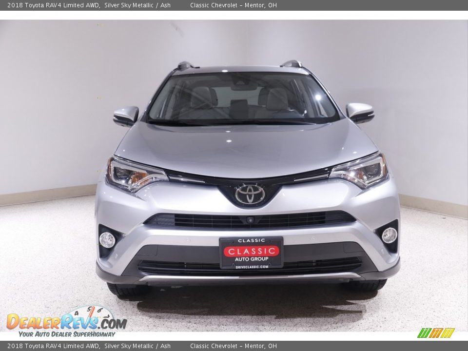 2018 Toyota RAV4 Limited AWD Silver Sky Metallic / Ash Photo #2