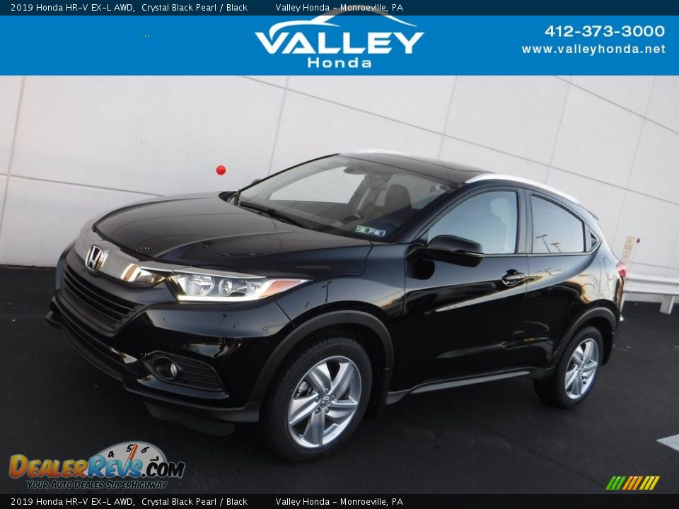 2019 Honda HR-V EX-L AWD Crystal Black Pearl / Black Photo #1