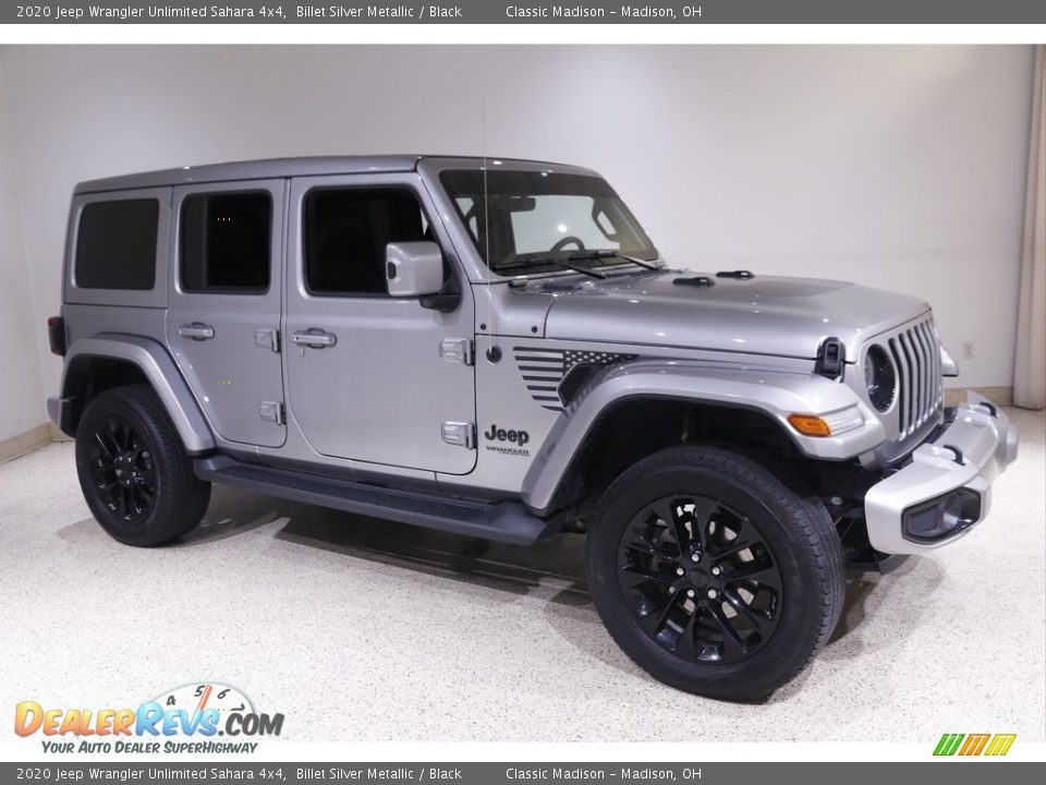 2020 Jeep Wrangler Unlimited Sahara 4x4 Billet Silver Metallic / Black Photo #1