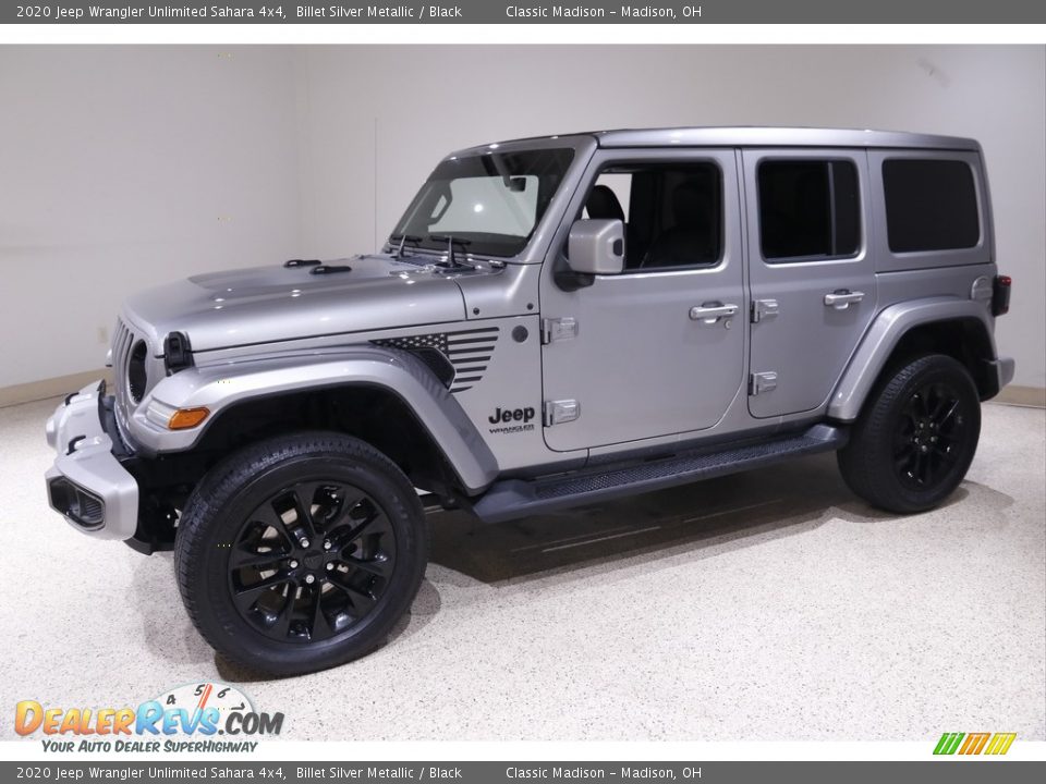 2020 Jeep Wrangler Unlimited Sahara 4x4 Billet Silver Metallic / Black Photo #3