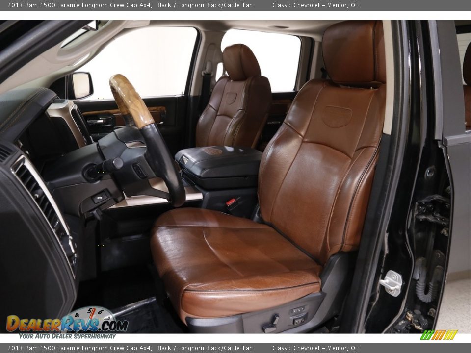 Front Seat of 2013 Ram 1500 Laramie Longhorn Crew Cab 4x4 Photo #5