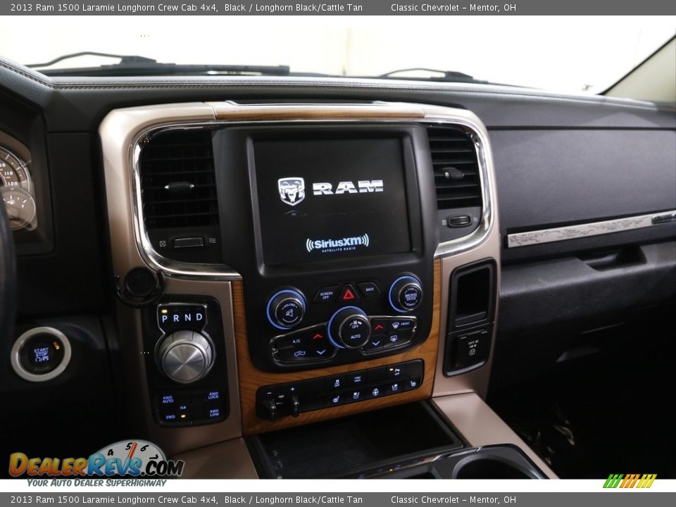 2013 Ram 1500 Laramie Longhorn Crew Cab 4x4 Black / Longhorn Black/Cattle Tan Photo #9