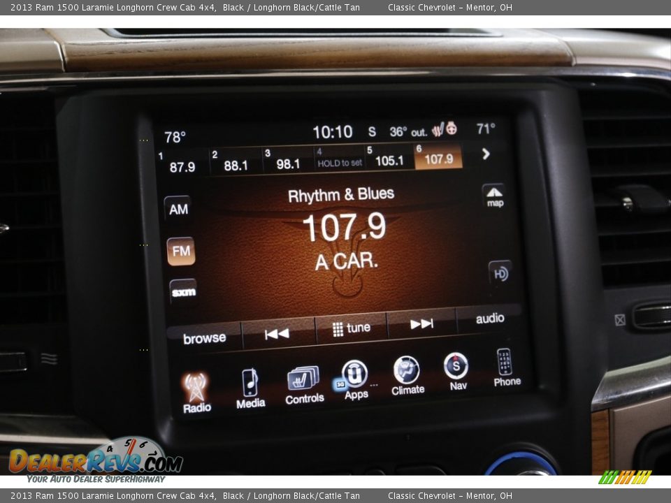 Audio System of 2013 Ram 1500 Laramie Longhorn Crew Cab 4x4 Photo #10