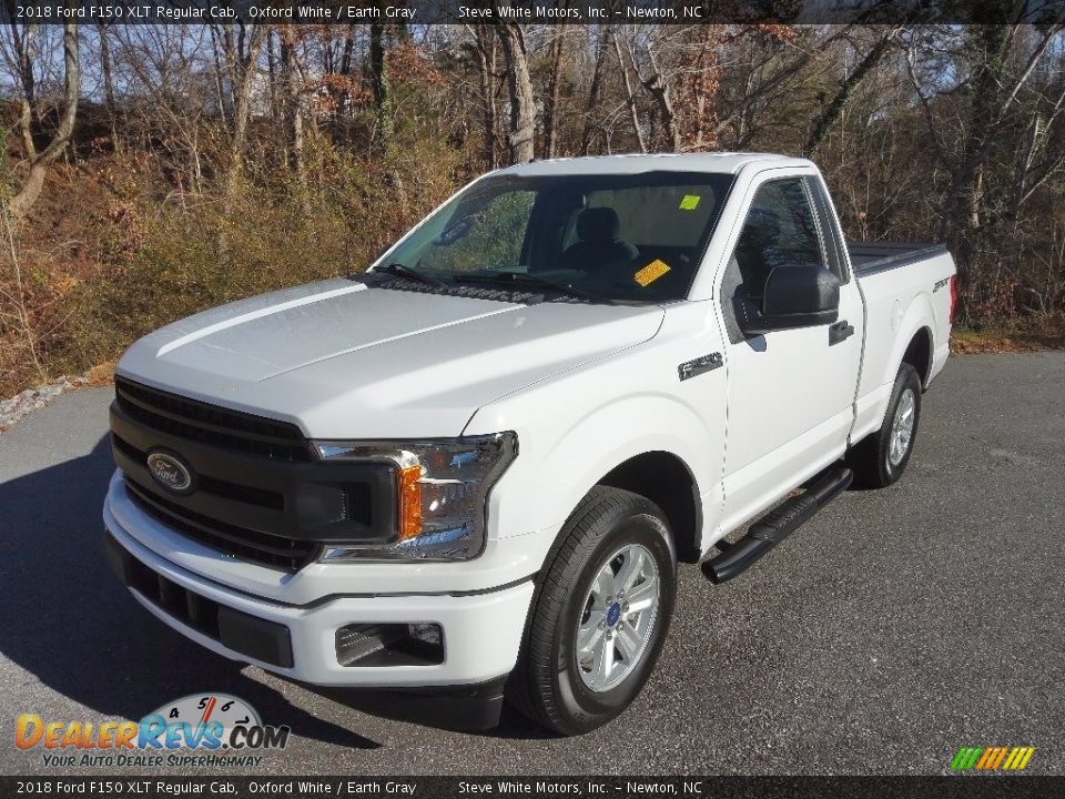 2018 Ford F150 XLT Regular Cab Oxford White / Earth Gray Photo #3