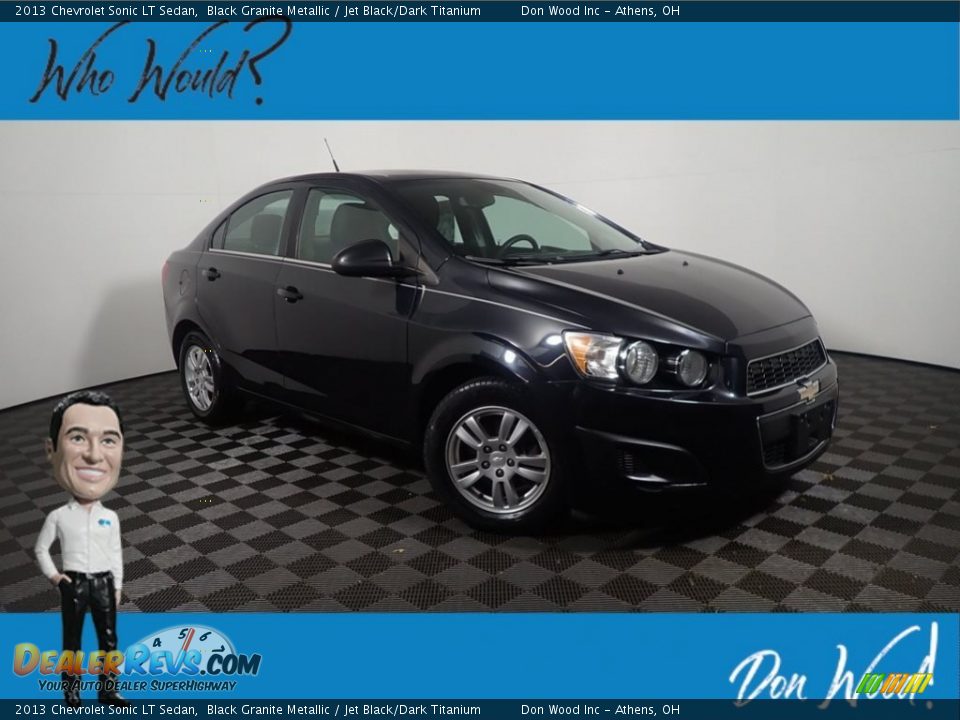 2013 Chevrolet Sonic LT Sedan Black Granite Metallic / Jet Black/Dark Titanium Photo #1