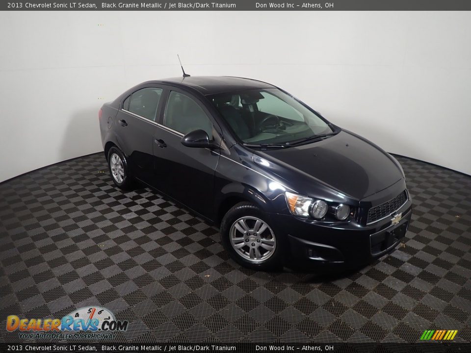 2013 Chevrolet Sonic LT Sedan Black Granite Metallic / Jet Black/Dark Titanium Photo #2