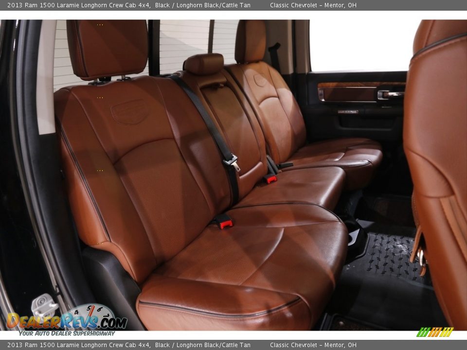 Rear Seat of 2013 Ram 1500 Laramie Longhorn Crew Cab 4x4 Photo #21