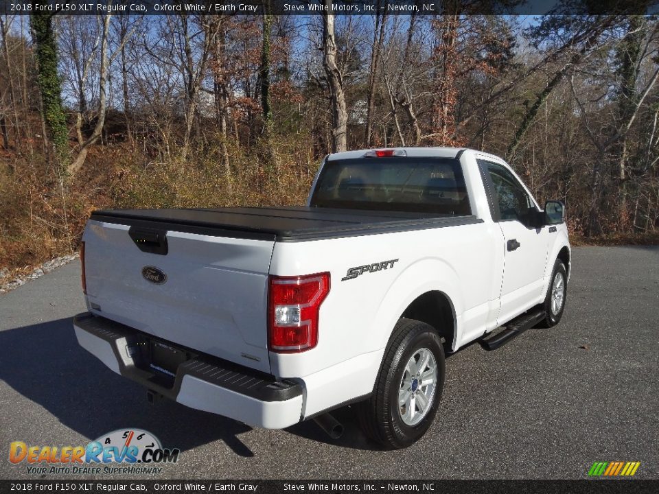 2018 Ford F150 XLT Regular Cab Oxford White / Earth Gray Photo #8