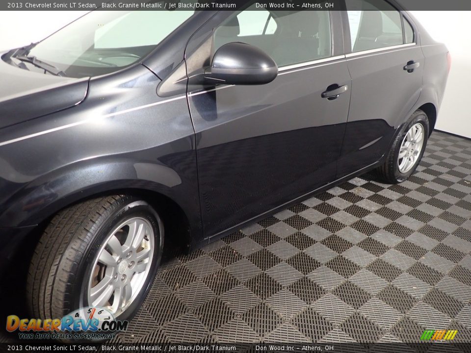 2013 Chevrolet Sonic LT Sedan Black Granite Metallic / Jet Black/Dark Titanium Photo #9