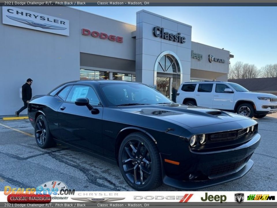 2021 Dodge Challenger R/T Pitch Black / Black Photo #1