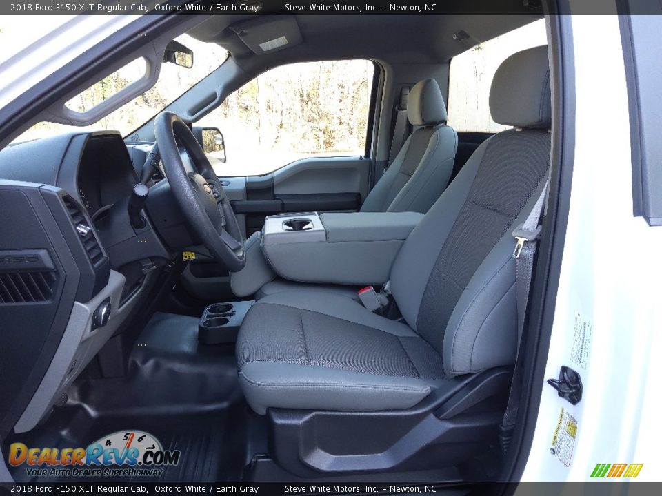 Earth Gray Interior - 2018 Ford F150 XLT Regular Cab Photo #13