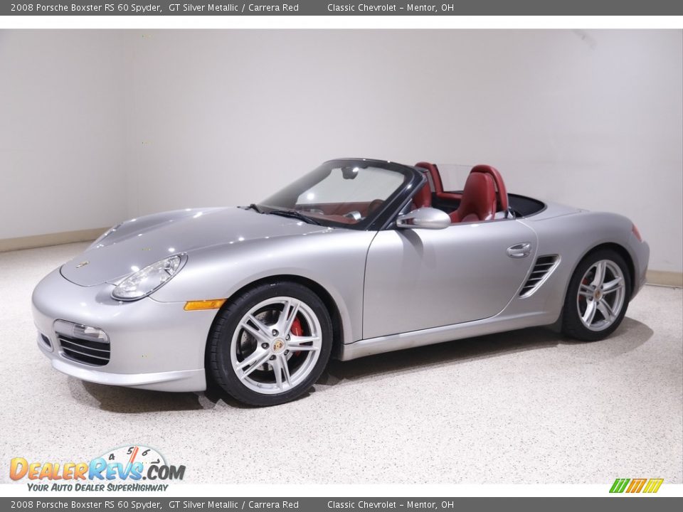 2008 Porsche Boxster RS 60 Spyder GT Silver Metallic / Carrera Red Photo #3