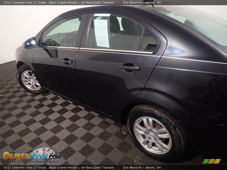 2013 Chevrolet Sonic LT Sedan Black Granite Metallic / Jet Black/Dark Titanium Photo #17