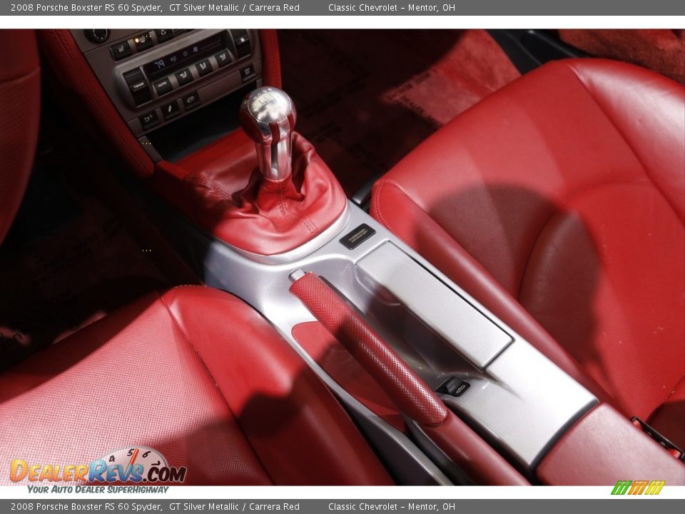2008 Porsche Boxster RS 60 Spyder GT Silver Metallic / Carrera Red Photo #14
