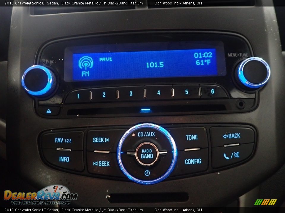 2013 Chevrolet Sonic LT Sedan Black Granite Metallic / Jet Black/Dark Titanium Photo #25