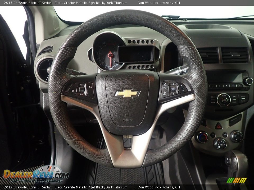 2013 Chevrolet Sonic LT Sedan Black Granite Metallic / Jet Black/Dark Titanium Photo #26