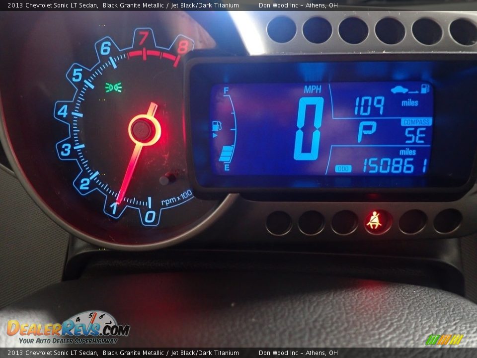2013 Chevrolet Sonic LT Sedan Black Granite Metallic / Jet Black/Dark Titanium Photo #27