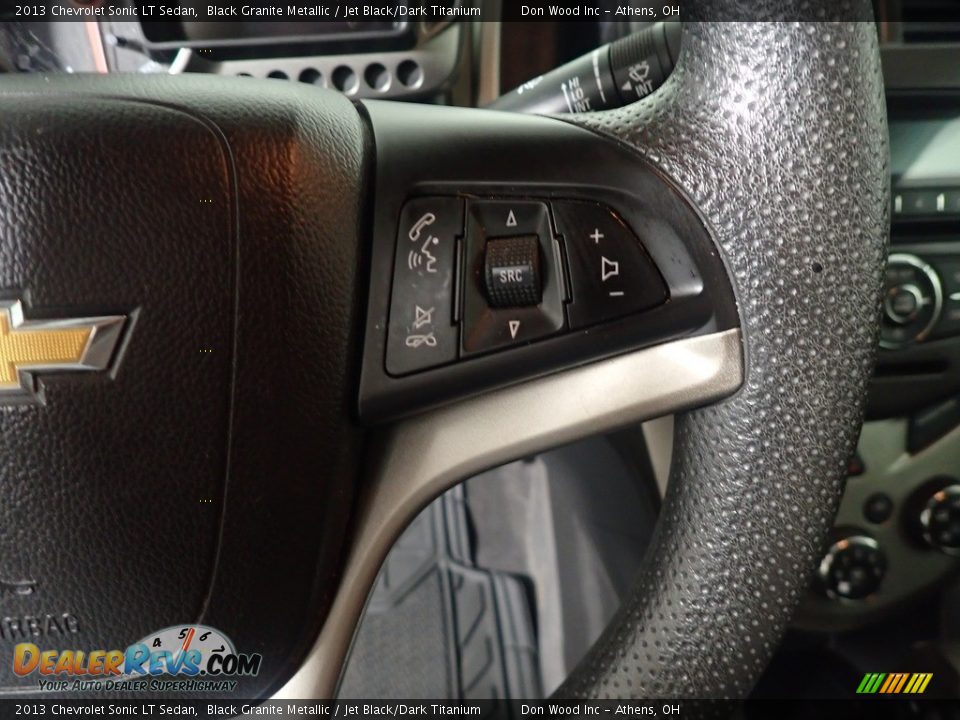 2013 Chevrolet Sonic LT Sedan Black Granite Metallic / Jet Black/Dark Titanium Photo #29