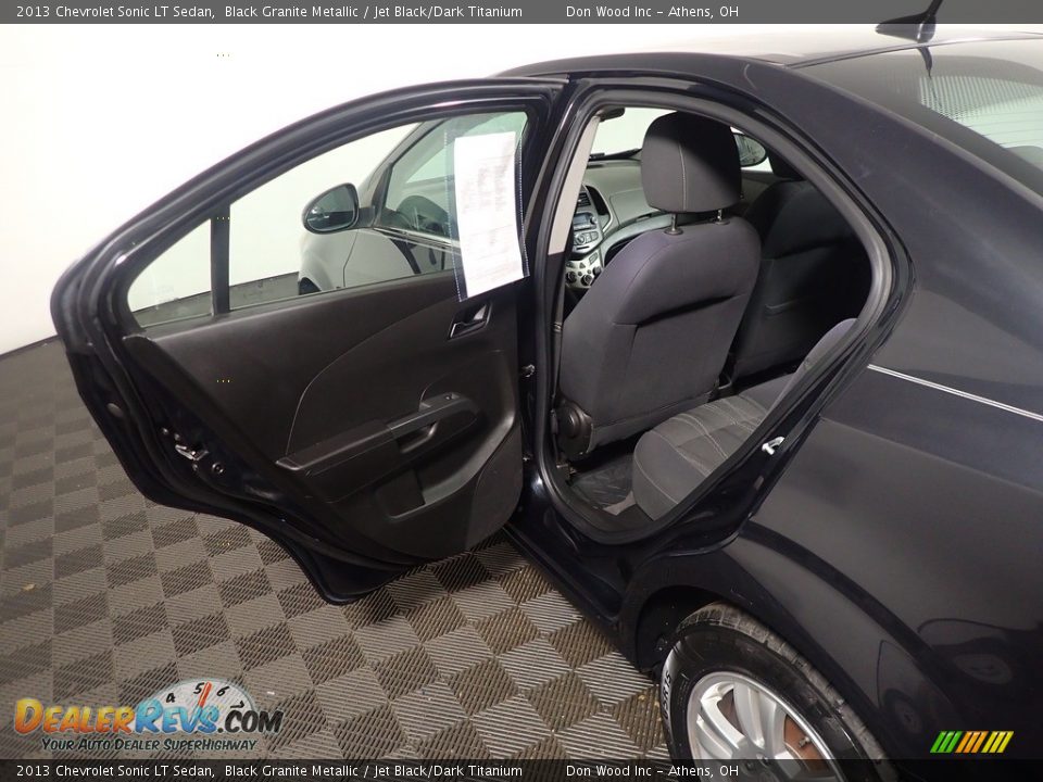 2013 Chevrolet Sonic LT Sedan Black Granite Metallic / Jet Black/Dark Titanium Photo #32
