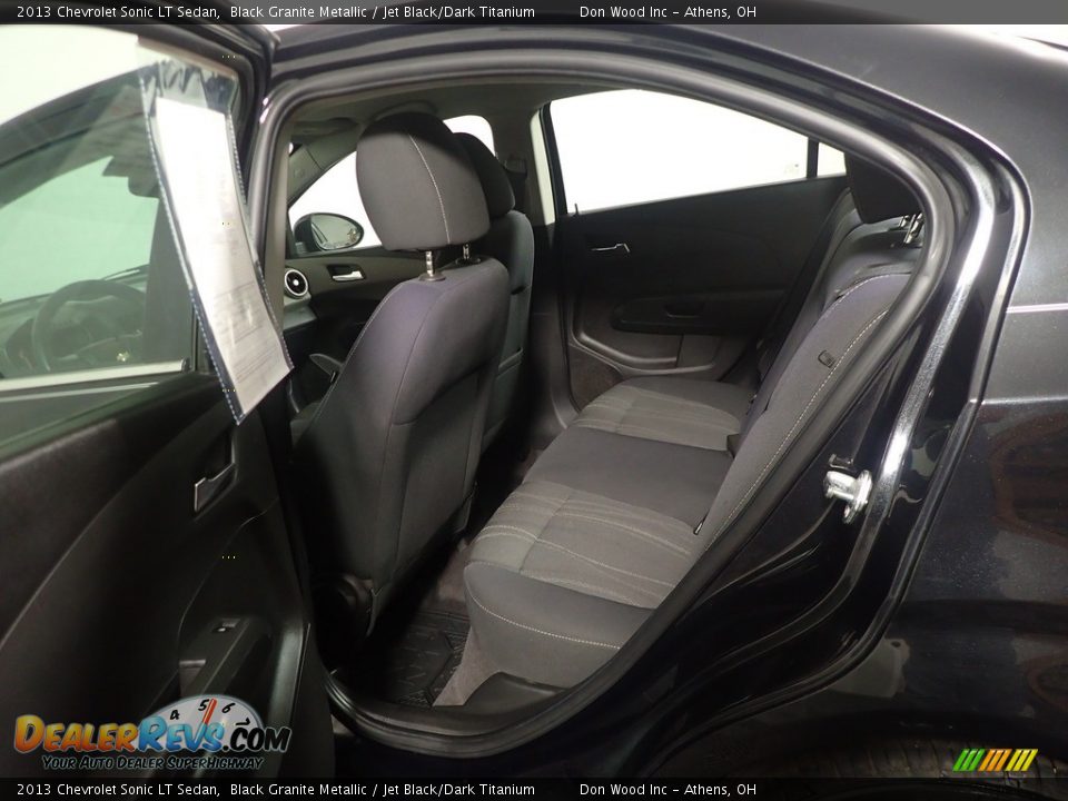 2013 Chevrolet Sonic LT Sedan Black Granite Metallic / Jet Black/Dark Titanium Photo #33