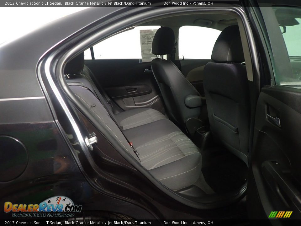 2013 Chevrolet Sonic LT Sedan Black Granite Metallic / Jet Black/Dark Titanium Photo #35