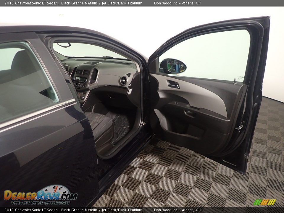 2013 Chevrolet Sonic LT Sedan Black Granite Metallic / Jet Black/Dark Titanium Photo #36