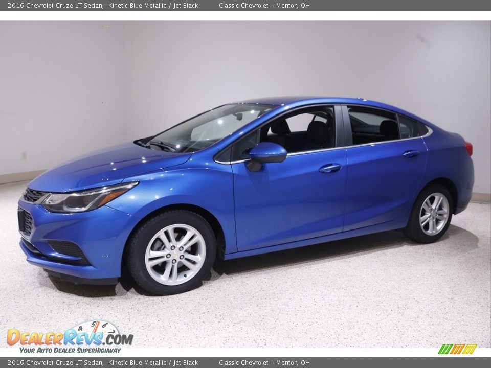 2016 Chevrolet Cruze LT Sedan Kinetic Blue Metallic / Jet Black Photo #3