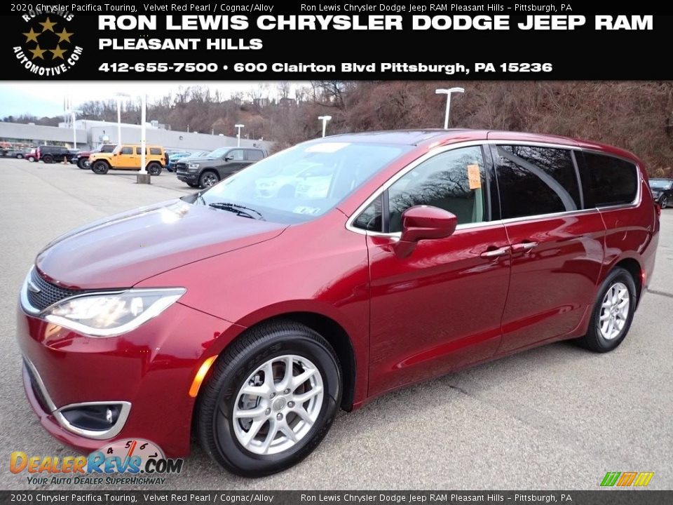 2020 Chrysler Pacifica Touring Velvet Red Pearl / Cognac/Alloy Photo #1