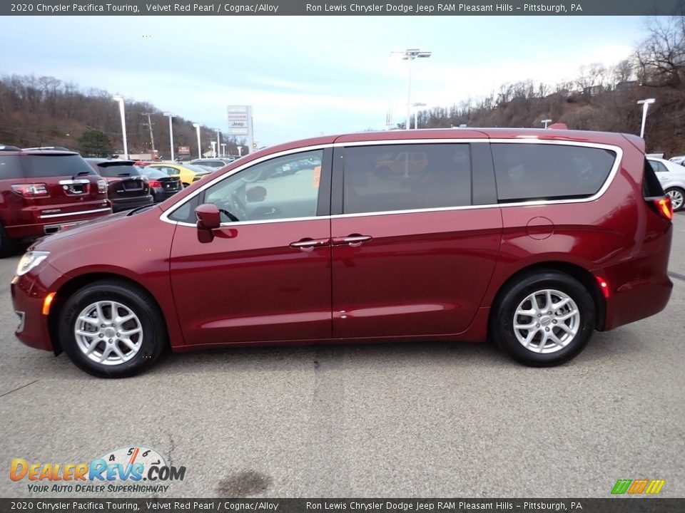 2020 Chrysler Pacifica Touring Velvet Red Pearl / Cognac/Alloy Photo #2