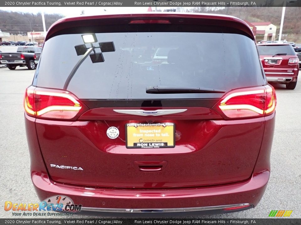 2020 Chrysler Pacifica Touring Velvet Red Pearl / Cognac/Alloy Photo #4