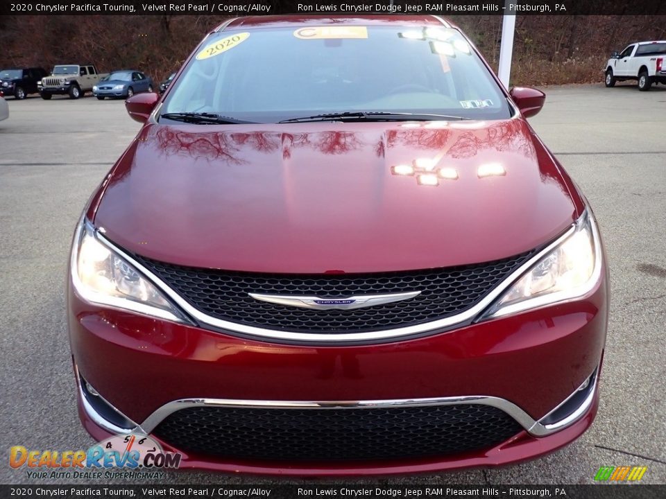 2020 Chrysler Pacifica Touring Velvet Red Pearl / Cognac/Alloy Photo #9