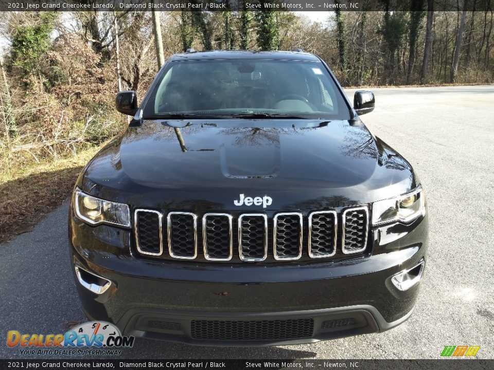 2021 Jeep Grand Cherokee Laredo Diamond Black Crystal Pearl / Black Photo #3