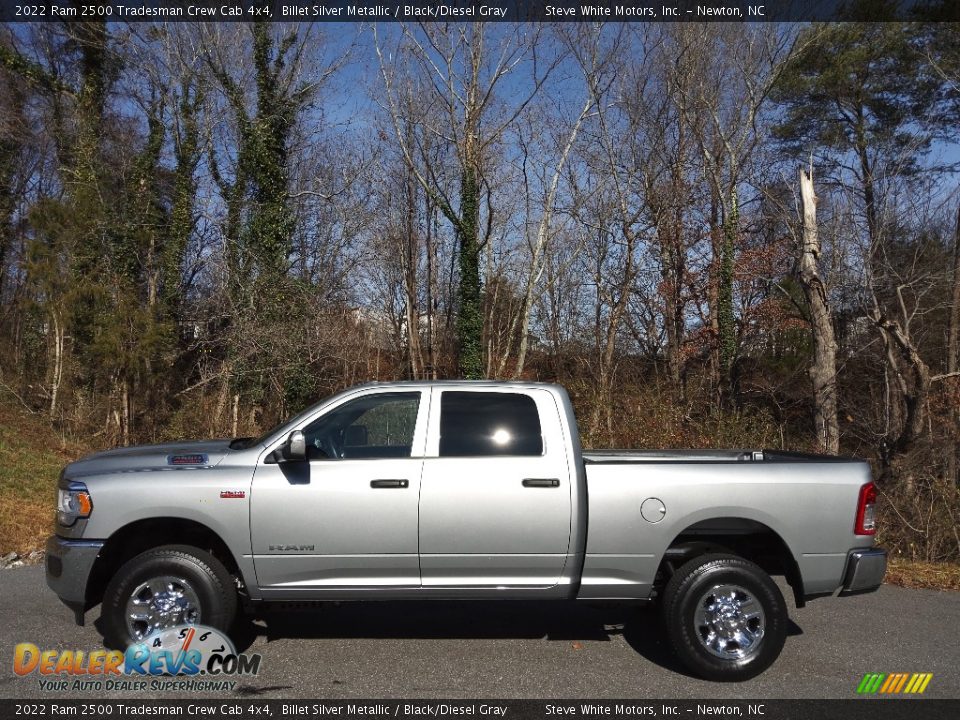 2022 Ram 2500 Tradesman Crew Cab 4x4 Billet Silver Metallic / Black/Diesel Gray Photo #1