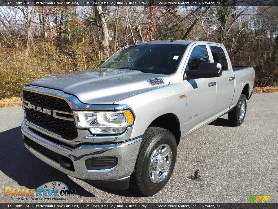 2022 Ram 2500 Tradesman Crew Cab 4x4 Billet Silver Metallic / Black/Diesel Gray Photo #2