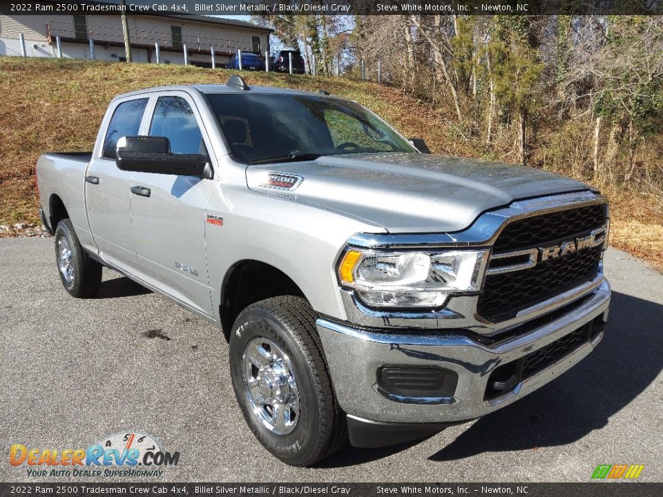 2022 Ram 2500 Tradesman Crew Cab 4x4 Billet Silver Metallic / Black/Diesel Gray Photo #4